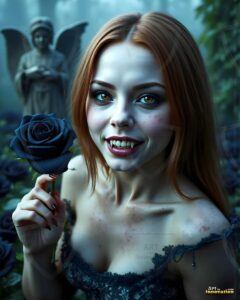 Vampire Princess – AI Dark Gothic Fairytale Art