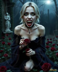 Vampire Princess – AI Dark Gothic Fairytale Art