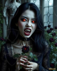 Vampire Princess – AI Dark Gothic Fairytale Art
