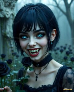 Vampire Princess – AI Dark Gothic Fairytale Art