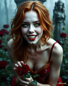 Vampire Princess – AI Dark Gothic Fairytale Art