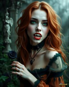 Vampire Princess – AI Dark Gothic Fairytale Art