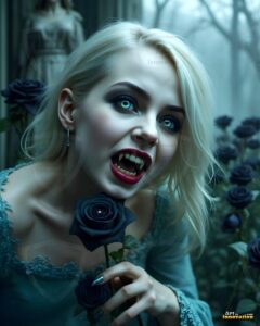 Vampire Princess – AI Dark Gothic Fairytale Art