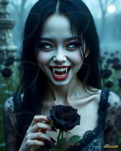 Vampire Princess – AI Dark Gothic Fairytale Art
