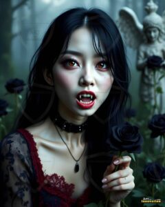 Vampire Princess – AI Dark Gothic Fairytale Art