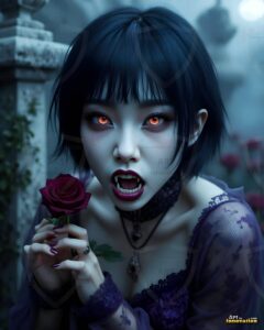 Vampire Princess – AI Dark Gothic Fairytale Art
