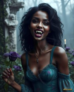Vampire Princess – AI Dark Gothic Fairytale Art