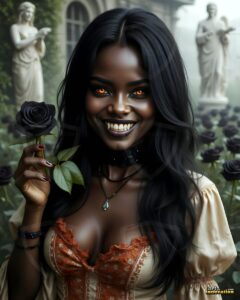 Vampire Princess – AI Dark Gothic Fairytale Art