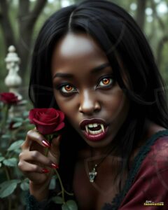 Vampire Princess – AI Dark Gothic Fairytale Art