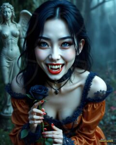 Vampire Princess – AI Dark Gothic Fairytale Art