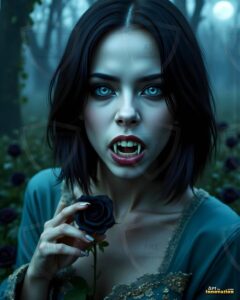 Vampire Princess – AI Dark Gothic Fairytale Art