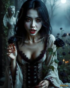 Vampire Princess – AI Dark Gothic Fairytale Art