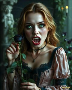 Vampire Princess – AI Dark Gothic Fairytale Art