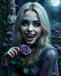 Vampire Princess – AI Dark Gothic Fairytale Art