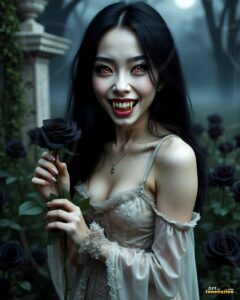 Vampire Princess – AI Dark Gothic Fairytale Art