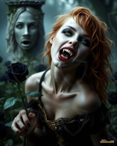 Vampire Princess – AI Dark Gothic Fairytale Art