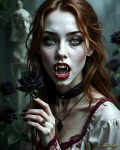 Vampire Princess – AI Dark Gothic Fairytale Art