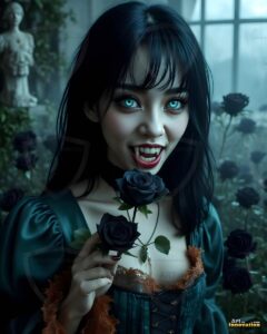 Vampire Princess – AI Dark Gothic Fairytale Art