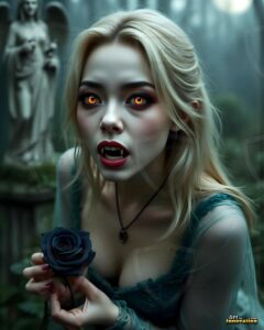 Vampire Princess – AI Dark Gothic Fairytale Art