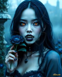 Vampire Princess – AI Dark Gothic Fairytale Art