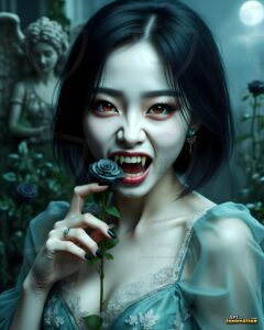 Vampire Princess – AI Dark Gothic Fairytale Art
