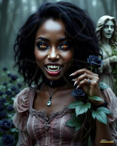 Vampire Princess – AI Dark Gothic Fairytale Art