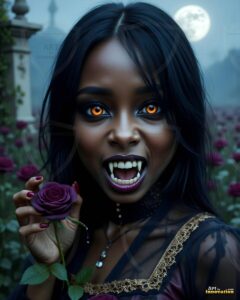 Vampire Princess – AI Dark Gothic Fairytale Art