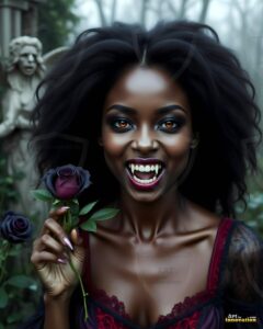 Vampire Princess – AI Dark Gothic Fairytale Art