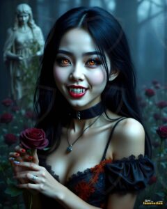 Vampire Princess – AI Dark Gothic Fairytale Art