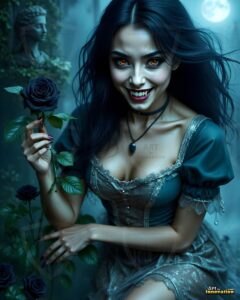 Vampire Princess – AI Dark Gothic Fairytale Art