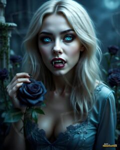 Vampire Princess – AI Dark Gothic Fairytale Art