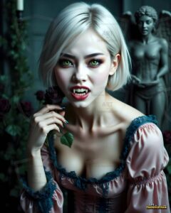 Vampire Princess – AI Dark Gothic Fairytale Art