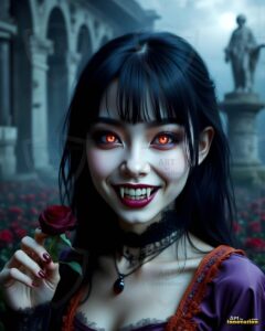 Vampire Princess – AI Dark Gothic Fairytale Art