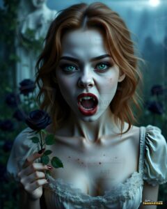 Vampire Princess – AI Dark Gothic Fairytale Art