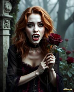 Vampire Princess – AI Dark Gothic Fairytale Art