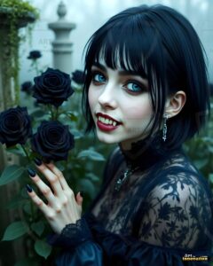Vampire Princess – AI Dark Gothic Fairytale Art