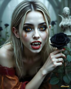 Vampire Princess – AI Dark Gothic Fairytale Art