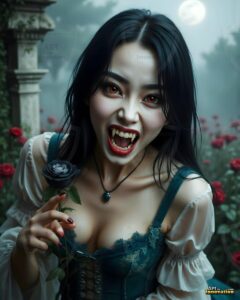 Vampire Princess – AI Dark Gothic Fairytale Art
