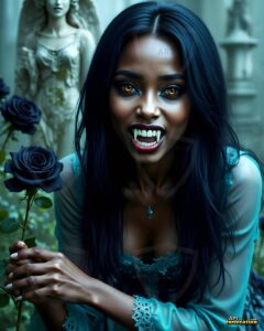 Vampire Princess – AI Dark Gothic Fairytale Art