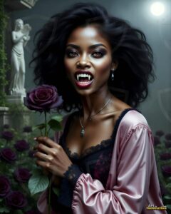 Vampire Princess – AI Dark Gothic Fairytale Art