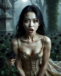 Vampire Princess – AI Dark Gothic Fairytale Art