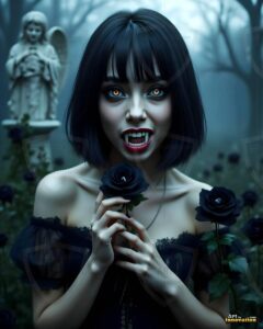 Vampire Princess – AI Dark Gothic Fairytale Art