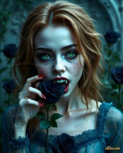 Vampire Princess – AI Dark Gothic Fairytale Art