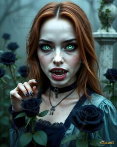 Vampire Princess – AI Dark Gothic Fairytale Art