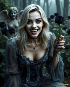 Vampire Princess – AI Dark Gothic Fairytale Art