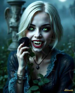 Vampire Princess – AI Dark Gothic Fairytale Art
