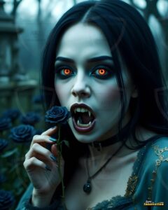 Vampire Princess – AI Dark Gothic Fairytale Art