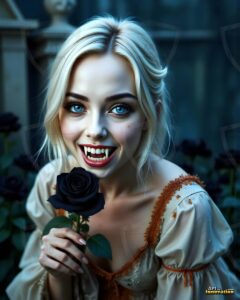 Vampire Princess – AI Dark Gothic Fairytale Art