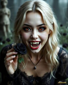 Vampire Princess – AI Dark Gothic Fairytale Art