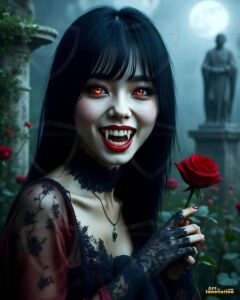 Vampire Princess – AI Dark Gothic Fairytale Art